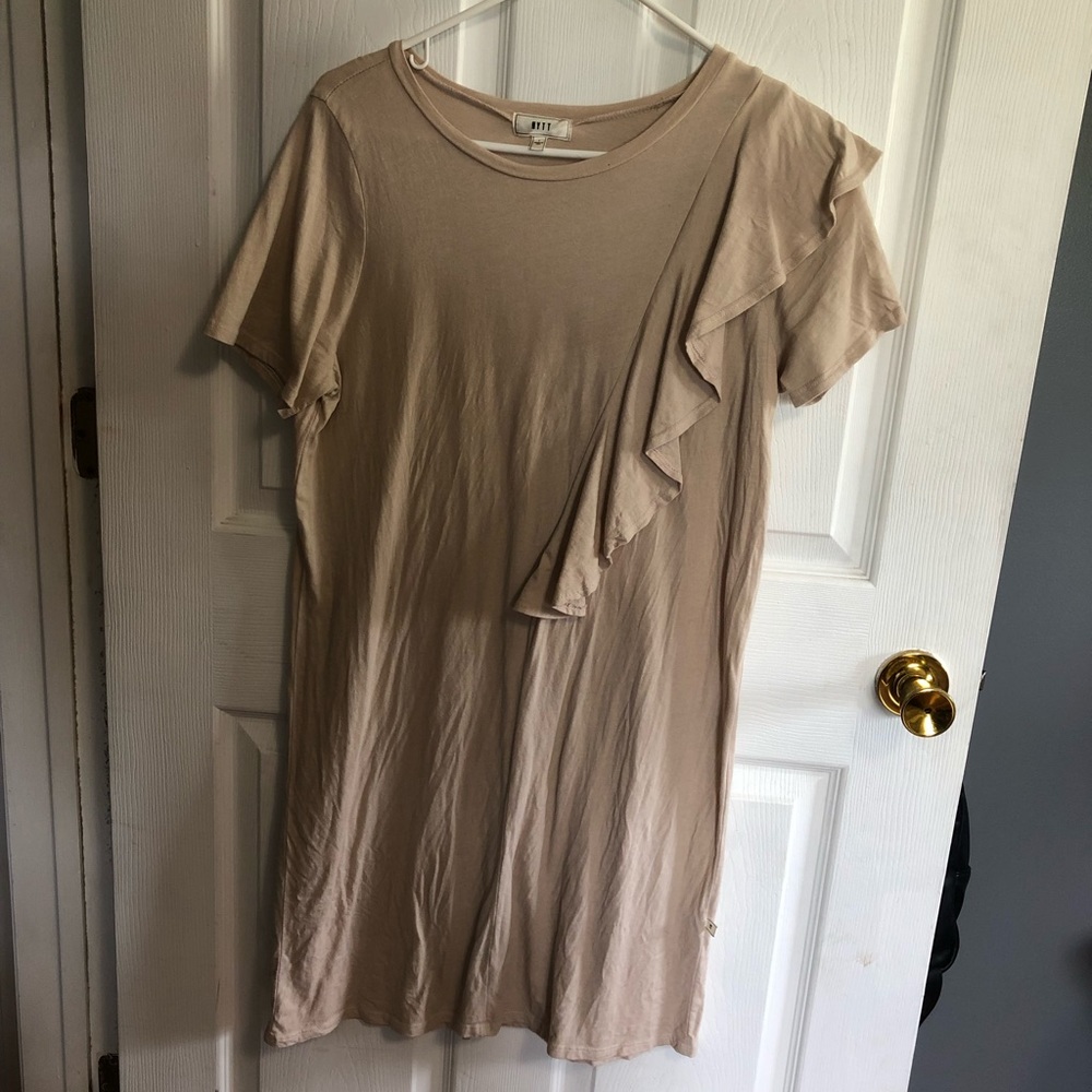 Tan T-shirt Casual Dress